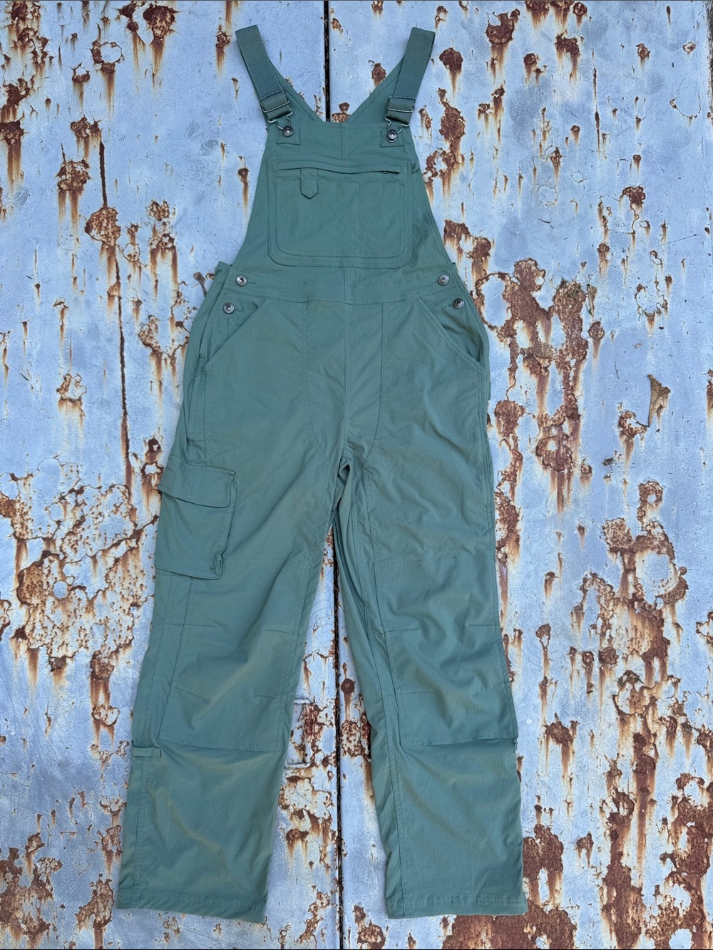 Duluth Heirloom Gardening Olive Green Utility Overalls
